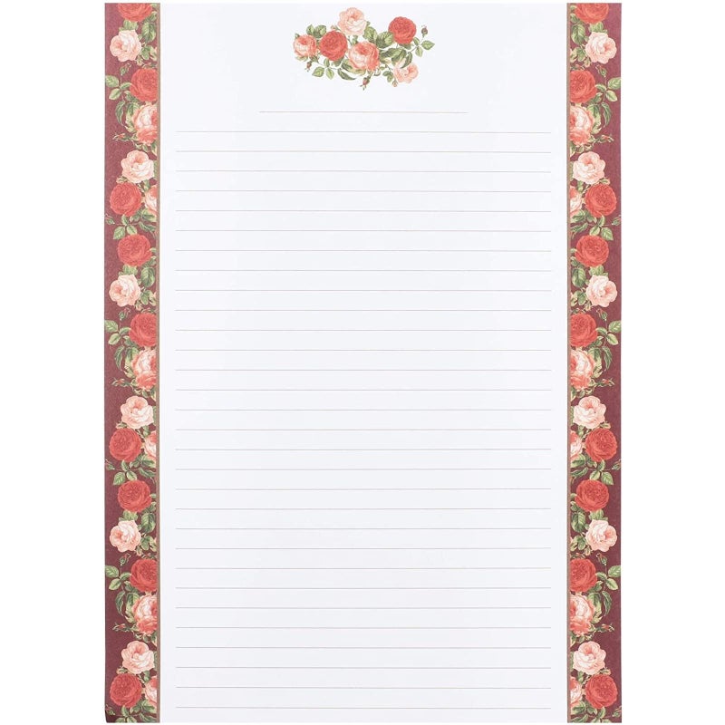 Paper Junkie 60 Sheets Vintage Floral Stationary with 30 Envelopes, Letter Writing Paper for Poems, Thank You Notes, Pen Pal, Scrapbook, Calligraphy (6 Designs, 10.2 x 7.25 In) - Image 5